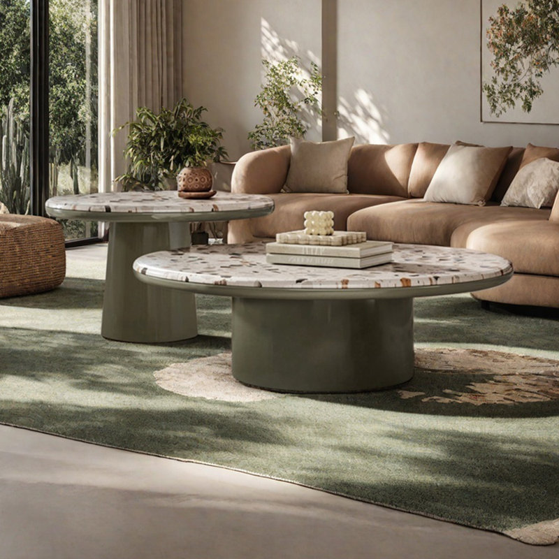 Trentastic Trails Terrazzo minimalist coffee table combination